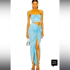 Nana Jacqueline set - Millie Skirt and Sheila Top in Blue